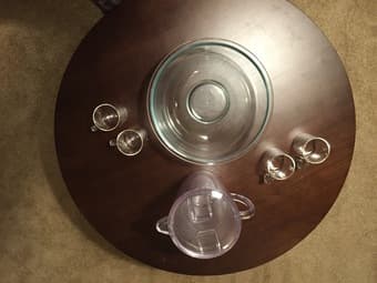 Pyrex Mixing Bowl+4 Glasses+Pitcher (Palo Alto) 3