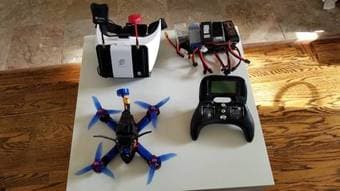 RACING FREESTYLE DRONE QUADCOPTER FULL FPV KIT + LOADS OF SPARES 1