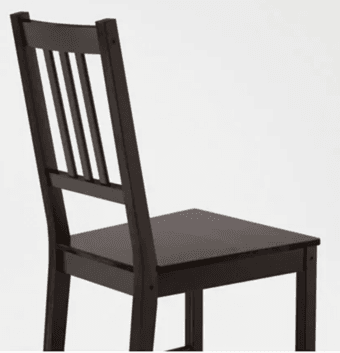 IKEA Black Chair+Cushion (PALO ALTO) 2