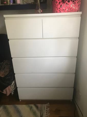 White ikea dresser - $110 OBO 1