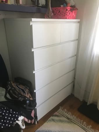White ikea dresser - $110 OBO 2