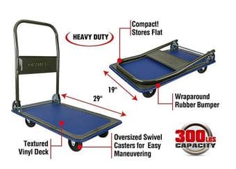 Folding Rolling Flatbed Cart 1