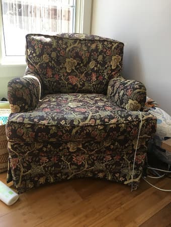 Magical Purple Floral chair 2