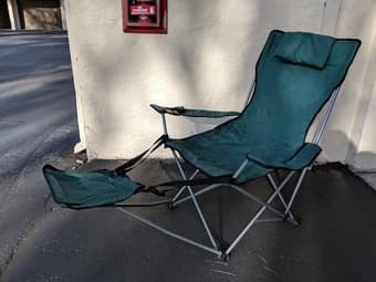 Two outdoor folding chairs 1