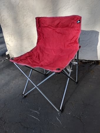 Two outdoor folding chairs 2