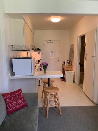 Summer sublet: Furnished studio w/ ensuite bathroom on campus 1