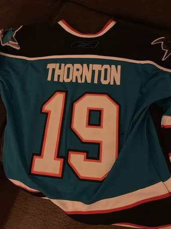 San Jose Sharks Joe Thornton Alternate Captain Jersey 2