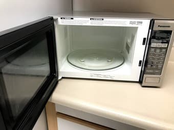 Moving Sale! Microwave, Shoe Rack, Nightstand, Wall Partition 1