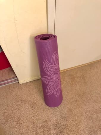 Purple yoga mat 1