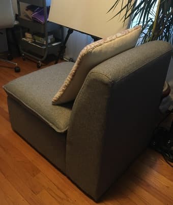 Gray lounge chair 2