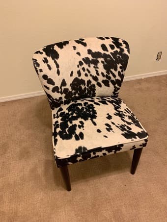 Cow Hide Accent Chair 1