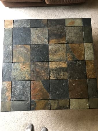 Stone tile coffee table/patio table 1
