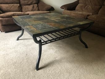 Stone tile coffee table/patio table 2
