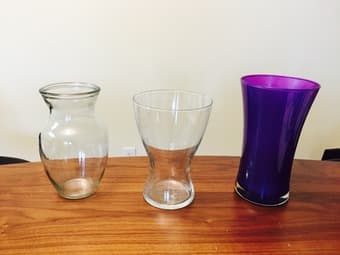 Glass Flower Pots (Palo Alto) 1