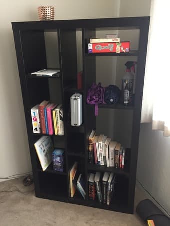 Solid wood bookshelf 1