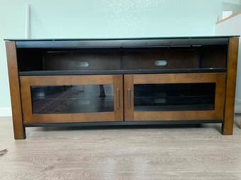 Wood Coffee Table and Media Cabinet 1