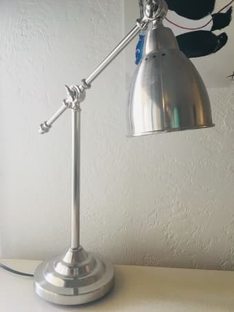 Adjustable Task Desk Lamp Silver (Used) 1