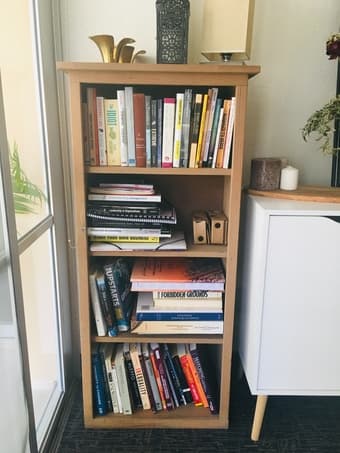 4 Shelf Bookcase Wooden (Used) 1