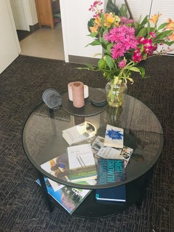 Coffee Table Round Black (Used) 1