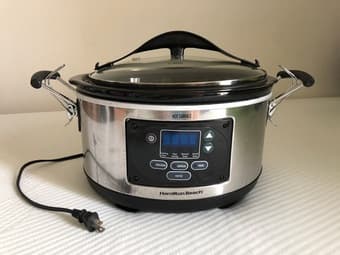Hamilton Beach 6 quart programmable slow cooker / crock pot 1