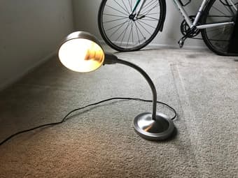 Two desk lamps with bulbs 1