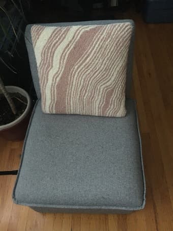 Light gray lounge chair 1