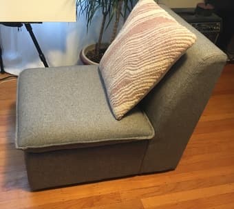Light gray lounge chair 2