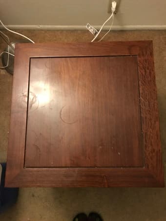 Two wooden end tables or coffee tables 2