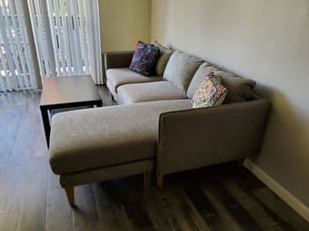 West Elm Sectional Couch Perfect Condition for Sale 3