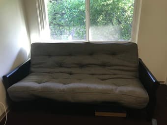 Gray Better Homes and Gardens Futon 1