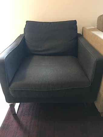 Gray IKEA Armchair 1