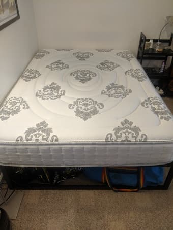 Bed for sale (Full size mattress + Frame) - Like New condition 1