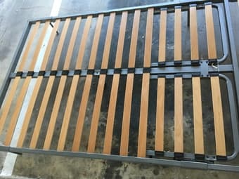 Light wood bed frame, full size 3