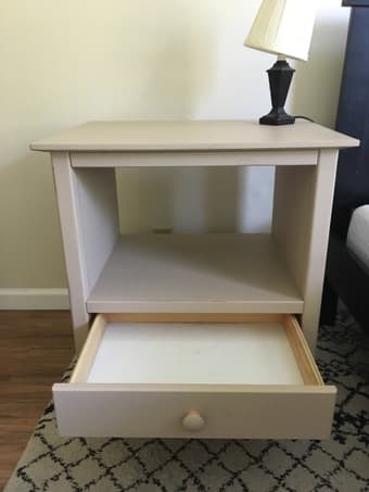 Bedroom furniture- twin bed frame, mattress, nighstand, dresser 2