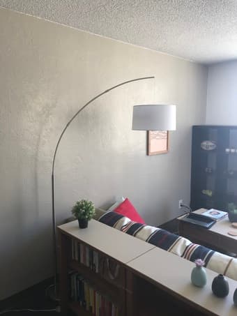 Brand New Modern Arc Floor Lamp - Brushed nickel 2