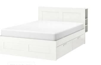 Bed Frame + Headboard+mattress 1