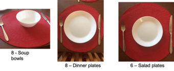 Dining, soup and salad plates - LIKE NEW 1