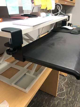 Adjustable Standing Desk & Keyboard Platform 2