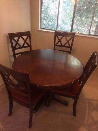 Moving sale - dining table and chairs, lamps, desk, coffee table 3