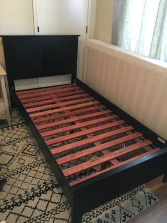 Twin bed frame and mattress 1