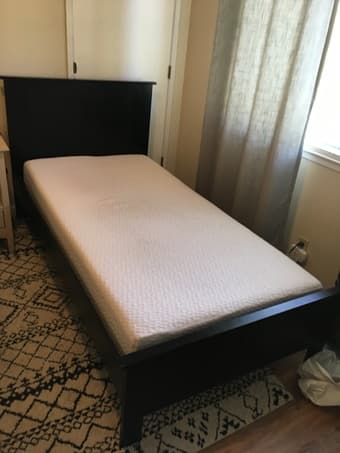Twin bed frame and mattress 2