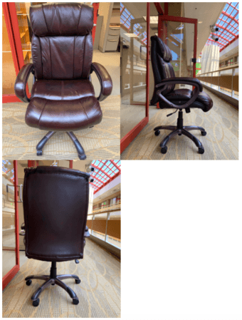 leather office chair $40 obo 1