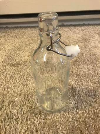 Glass water bottle 1