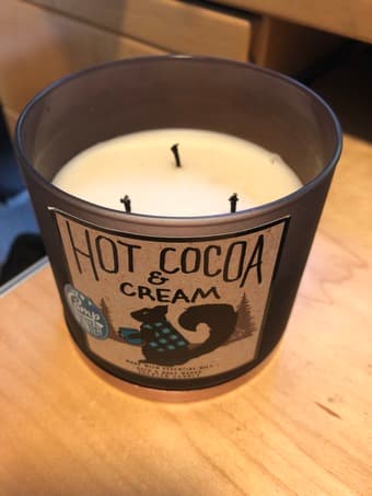 Bath & Body Works 3 Wick Candle - Hot Cocoa & Cream 1