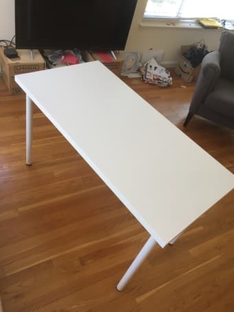 White Linnmon / Adils (Medium Size) Ikea Table 3