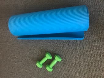 Yoga mat and weights [discount if bought together] 1