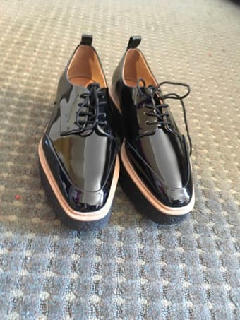 Zara Black Oxford Shoes, Women's 8 1