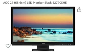 27” large computer monitor - like new 1