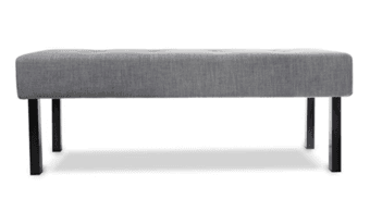 Memory foam bed bench (gray) 2