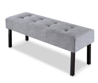 Memory foam bed bench (gray) 3
